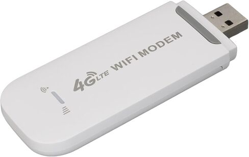 VBESTLIFE 4G LTE USB WiFi Dongle، جهاز توجيه نقطة اتصال متنقلة، جهاز مودم محمول بسرعة 150 ميجابت في الثانية مع فتحة بطاقة SIM للسفر، يدعم 8 مستخدمين in Saudi Arabia