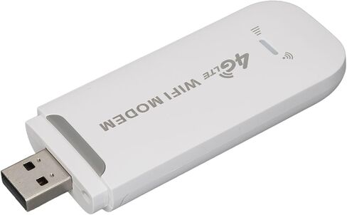 VBESTLIFE 4G LTE USB WiFi Dongle، جهاز توجيه نقطة اتصال متنقلة، جهاز مودم محمول بسرعة 150 ميجابت في الثانية مع فتحة بطاقة SIM للسفر، يدعم 8 مستخدمين in Saudi Arabia