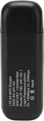 VBESTLIFE 4G LTE USB WiFi Dongle، جهاز توجيه نقطة اتصال متنقلة، جهاز مودم محمول لـ 10 مستخدمين مع فتحة بطاقة SIM للسفر، لآسيا وأفريقيا والشرق الأوسط (أبيض) in Saudi Arabia