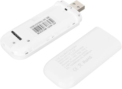 VBESTLIFE 4G LTE USB WiFi Dongle، جهاز توجيه نقطة اتصال متنقلة، جهاز مودم محمول بسرعة 150 ميجابت في الثانية مع فتحة بطاقة SIM صغيرة للسفر، يدعم 10 مستخدمين in Saudi Arabia