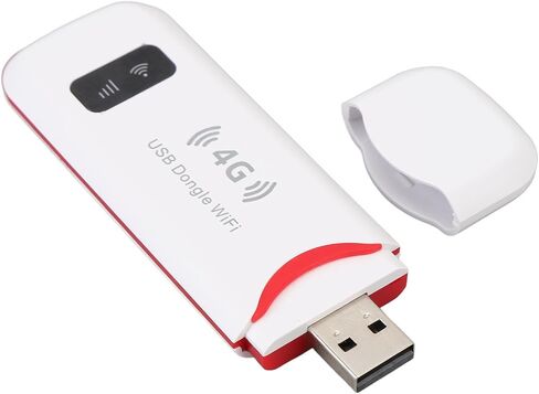 Sanpyl 4G LTE USB WiFi Hotspot, 4G Mobile Hotspot Router with SIM Card Slot, 150Mbps Pocket Network WiFi Modem Support 10 Users, for Travel and Business in Saudi Arabia