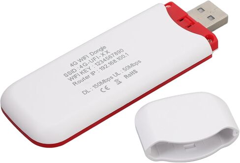 Sanpyl 4G LTE USB WiFi Hotspot, 4G Mobile Hotspot Router with SIM Card Slot, 150Mbps Pocket Network WiFi Modem Support 10 Users, for Travel and Business in Saudi Arabia