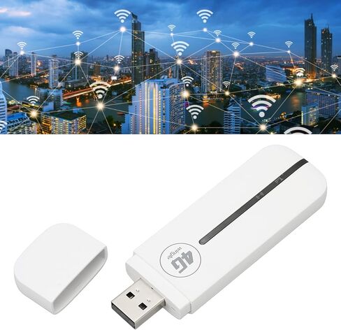 VBESTLIFE 4G LTE USB WiFi Dongle, Mobile Hotspot Router, 10 Users Portable Modem Device with SIM Card Slot for Travel, Support B1 B3 B5 B40 in Saudi Arabia