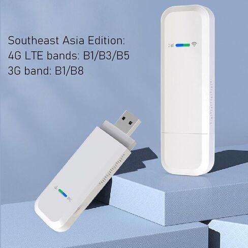 VBESTLIFE 4G LTE USB WiFi Dongle, Mobile Hotspot Router, 150Mbps Portable Modem Device with SIM Card Slot for Travel, 10 Users Sharing (Southeast Asia Version) in Saudi Arabia