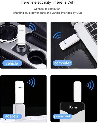 VBESTLIFE 4G LTE USB WiFi Dongle, Mobile Hotspot Router, 150Mbps Portable Modem Device with SIM Card Slot for Travel, 10 Users Sharing (Southeast Asia Version) in Saudi Arabia