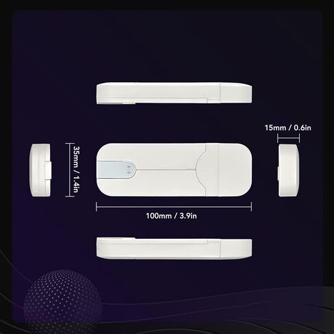 VBESTLIFE 4G LTE USB WiFi Dongle, Mobile Hotspot Router, 150Mbps Portable Travel Modem Device with SIM Card Slot, Support 10 Users in Saudi Arabia