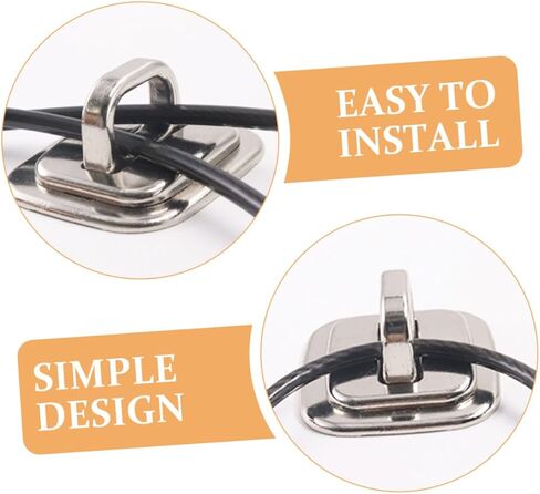 Uonlytech Laptop Anchor Plate Security Lock Universal Anti-Theft Lock Slot for Laptops Desk Mount Base Compatible Models Easy to Install in Saudi Arabia
