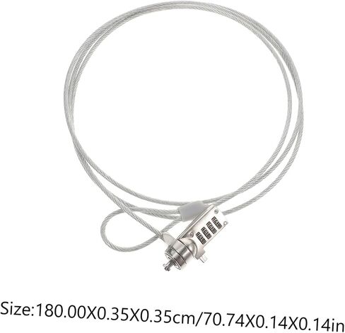 Operitacx Laptop Security Lock 1.8m Cable Anti-Theft Notebook Lock for Business Use for Laptops and Tablets Universal Computer Accessory in Saudi Arabia