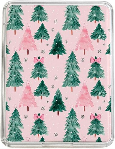 Pink Christmas Tree Cardstock Insert for Kindle Clear Case 11th & 12th Generation Paperwhite & Colorsoft, Decorative Cardstock Insert for Kindle Clear Cases CXMT55 in Saudi Arabia
