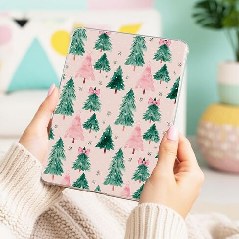 Pink Christmas Tree Cardstock Insert for Kindle Clear Case 11th & 12th Generation Paperwhite & Colorsoft, Decorative Cardstock Insert for Kindle Clear Cases CXMT55 in Saudi Arabia