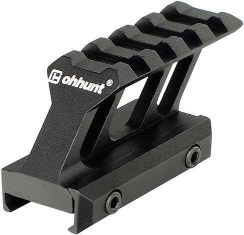Ohhunt Riser Mount 1 بوصة Hight Picatinny Rail Cantilever Design باللون الأسود in Saudi Arabia