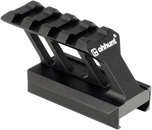 Ohhunt Riser Mount 1 بوصة Hight Picatinny Rail Cantilever Design باللون الأسود in Saudi Arabia