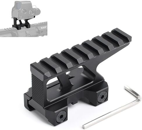 NOBUHIRO Picatinny Riser Mount، 1.5 بوصة عالي المستوى 8 فتحات 3.35 بوصة السكك الحديدية Red Dot Riser Mount لرؤية النقاط الحمراء والنطاقات والبصريات، مناسب لسكك Picatinny مقاس 20 مم in Kuwait