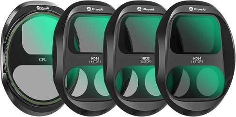 Circular Polarizer Lens CPL Filter for DJI Mavic 4 Pro Drone | Eliminates Glare & Reflections from Water/Glass, Enhances Color Saturation for Sky & Landscape, HD Multi-Coated Glass in Kuwait