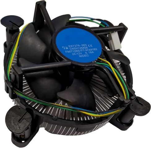 i3/i5/i7 LGA115x CPU Heatsink - متوافق مع Intel CPU Cooler Aluminium Heatsink لـ LGA1200 LGA1151 LGA1150 LGA1155 LGA1156 - لـ Intel E97379-003 لمبرد وحدة المعالجة المركزية لسطح المكتب ذو 4 دبابيس مع الألومنيوم in Kuwait