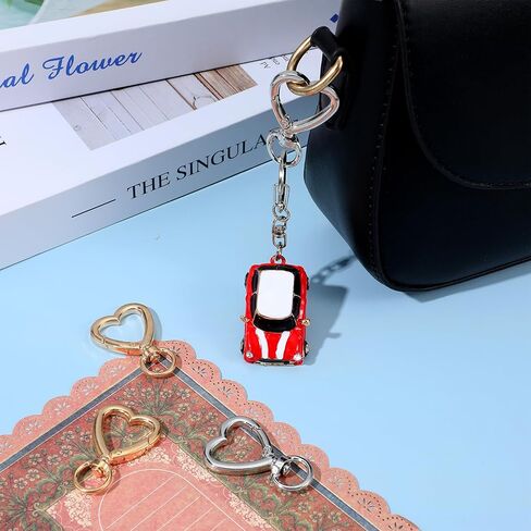 20 قطعة سلسلة مفاتيح على شكل قلب مجموعة مشابك معدنية فضية وذهبية على شكل قلب للمفاتيح خطاف مشبك سلسلة مفاتيح مشبك قوي لطيف زنبركي مشبك مشبك للسوار وحاملي بطاقات Handba مشغولات يدوية الصنع in Kuwait