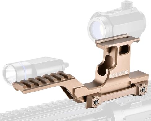 Hantoptik Tactical Group Type Mount, Combo Optic Riser Mount for Laser Night Vision, Red Dot Sight Scope, Holographic Sight, Magnifiers, Picatinny Rail Fast Riser Base Adapter Rail 21 mm in Kuwait