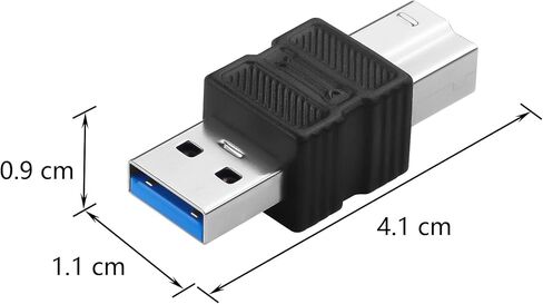 CERRXIAN USB 3.0 Type A Female to Type B Male Connector Adapter 5Gbps USB A to B Printer Converter for Printer, Scanner, External Hard Drive - 2Pack in Saudi Arabia