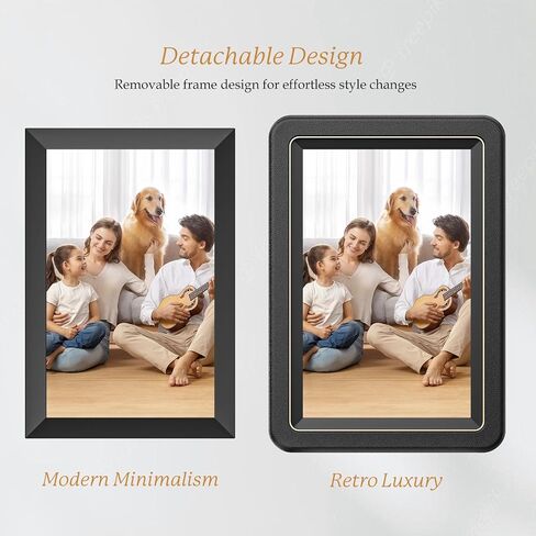إطار صور رقمي - إطار صور رقمي واي فاي ذكي مقاس 10.1 بوصة من Frameo، وشاشة لمس IPS عالية الدقة 1280x800، ومساحة تخزين 32 جيجابايت، ومشاركة فورية عبر التطبيق، لأعياد الميلاد والتدفئة المنزلية والذكرى السنوية in Kuwait