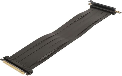 Pssopp PCIE 4.0 X16 Riser Cable, High Speed GPU Extension Cable for RTX3090 RTX3080ti RTX3080 and More 40cm Length EMI Shielded Compatible with X570 B550 Z690 Graphics Card in Saudi Arabia