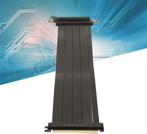 Pssopp PCIE 4.0 X16 Riser Cable, High Speed GPU Extension Cable for RTX3090 RTX3080ti RTX3080 and More 40cm Length EMI Shielded Compatible with X570 B550 Z690 Graphics Card in Saudi Arabia