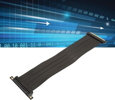 Pssopp PCIE 4.0 X16 Riser Cable, High Speed GPU Extension Cable for RTX3090 RTX3080ti RTX3080 and More 40cm Length EMI Shielded Compatible with X570 B550 Z690 Graphics Card in Saudi Arabia
