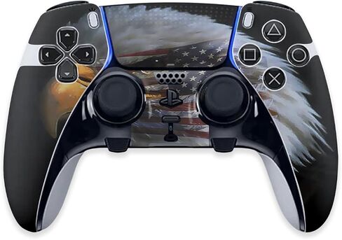 MightySkins Skin Compatible with PS5 DualSense Edge Controller - Eagle Eye | Protective, Durable, and Unique Vinyl Decal wrap Cover | Easy to Apply & Change Styles | Made in The USA in Saudi Arabia