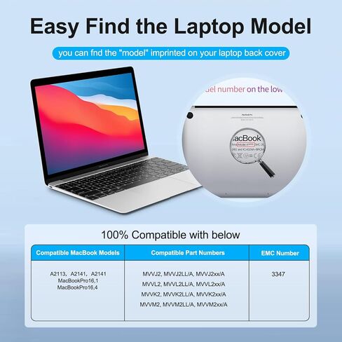 بطارية كمبيوتر محمول A2113 A2141 متوافقة مع جهاز MacBook Pro مقاس 16 بوصة A2141 (إصدار 2019) EMC 3347، تناسب MVVJ2xx/A MVVK2xx/A MVVL2xx/A MVVM2xx/A in Saudi Arabia