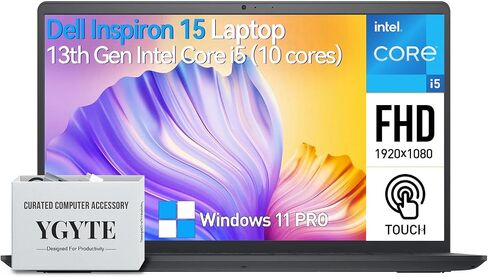 Dell Inspiron 15 3000 Touchscreen Laptop Computer, 15.6" FHD IPS Touch Screen Business Laptop PC, 13th Gen Intel Core i5 (10-Cores), Windows 11 Pro | 10-Key | 64GB RAM 2TB SSD in Saudi Arabia