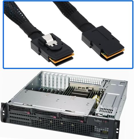 SING F LTD Mini SAS SFF-8087 Server Chassis Motherboard Interconnect Cable 0.5M in Saudi Arabia