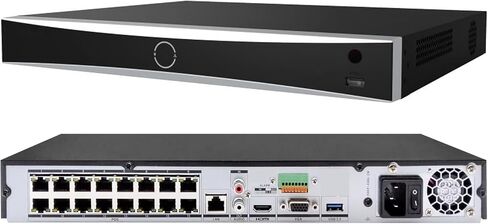 DS-7616NI-Q2/16P 4K NVR 16 قناة 16 قناة 16 PoE مسجل فيديو شبكي يعمل مع كاميرا IP 8MP/6MP/5MP/4MP، يدعم ما يصل إلى 8 تيرابايت من القرص الصلب (HDD غير متضمن) in Kuwait