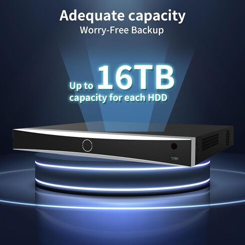 DS-7616NI-Q2/16P 4K NVR 16 قناة 16 قناة 16 PoE مسجل فيديو شبكي يعمل مع كاميرا IP 8MP/6MP/5MP/4MP، يدعم ما يصل إلى 8 تيرابايت من القرص الصلب (HDD غير متضمن) in Kuwait