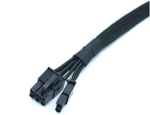 PSU PCIe 8 Pin Port to PCIe 8 Pin (6+2) Male Power Adapter Braided Sleeved Cable for 1200W 1000W 850W in Saudi Arabia
