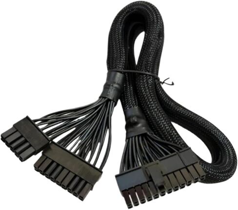 18+10Pin to 24Pin ATX 20+4Pin Motherboard Modular Power Cable Net 60CM 18AWG ForFOCUS, CORE, M12II EVO in Saudi Arabia