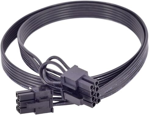 PCI-e 6 Pin to 2 Ports 6+2 Pin 8 Pin Power Supply Cable 6pin to 8pin for V Series V850 V1000 V1200 Modular PSU(6P to 8P) in Kuwait