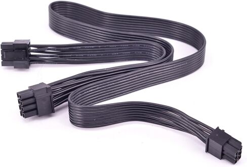 PCI-e 6 Pin to 2 Ports 6+2 Pin 8 Pin Power Supply Cable 6pin to 8pin for V Series V850 V1000 V1200 Modular PSU(6P to 8P) in Kuwait