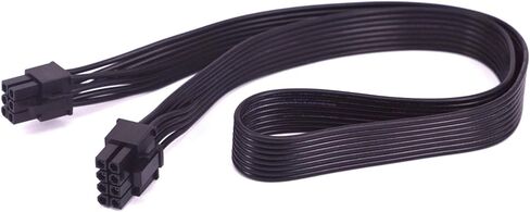 PCI-e 6 Pin to 2 Ports 6+2 Pin 8 Pin Power Supply Cable 6pin to 8pin for V Series V850 V1000 V1200 Modular PSU(6P to 8P) in Kuwait