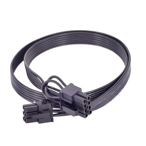 PCI-e 6 Pin to 2 Ports 6+2 Pin 8 Pin Power Supply Cable 6pin to 8pin for V Series V850 V1000 V1200 Modular PSU(6P to 8P) in Saudi Arabia