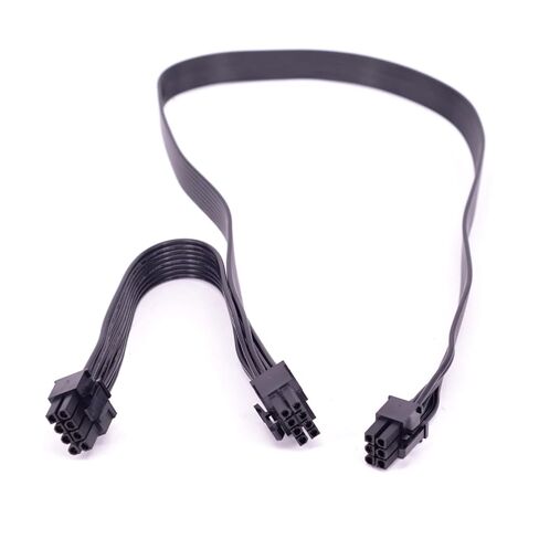 PCI-e 6 Pin to 2 Ports 6+2 Pin 8 Pin Power Supply Cable 6pin to 8pin for V Series V850 V1000 V1200 Modular PSU(6P to 8P) in Saudi Arabia