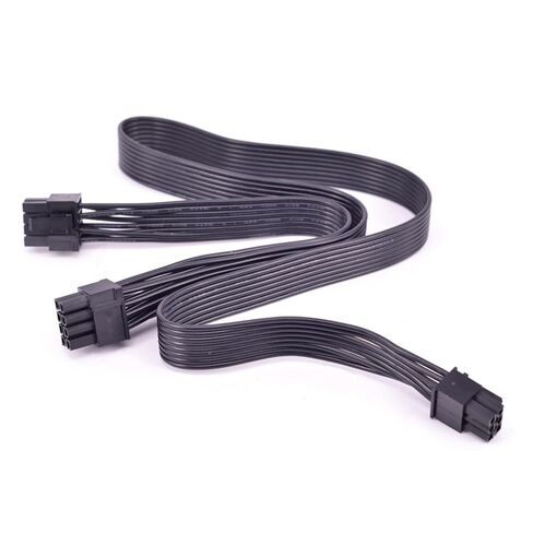 PCI-e 6 Pin to 2 Ports 6+2 Pin 8 Pin Power Supply Cable 6pin to 8pin for V Series V850 V1000 V1200 Modular PSU(6P to 8P) in Saudi Arabia