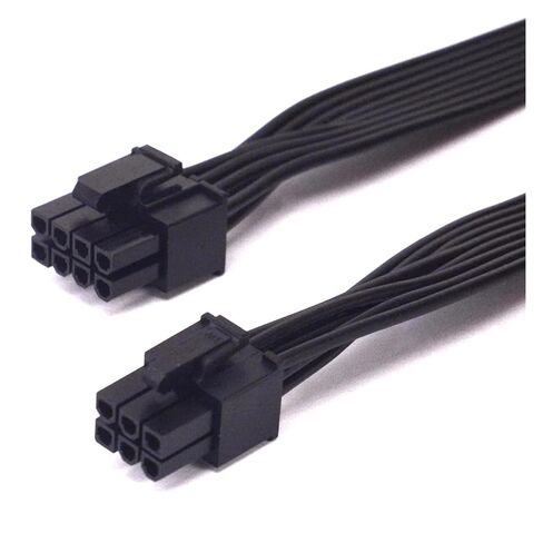 PCI-e 6 Pin to 2 Ports 6+2 Pin 8 Pin Power Supply Cable 6pin to 8pin for V Series V850 V1000 V1200 Modular PSU(6P to 8P) in Saudi Arabia