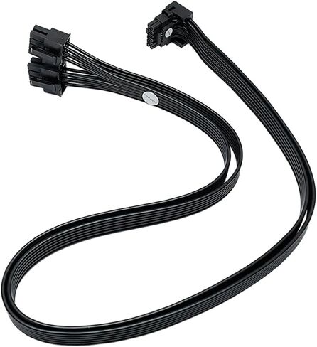 كابل طاقة PCIE5.0 12VHPWR 8Pin إلى 16pin(12+4p) مستقيم أو زاوية الكوع لوحدة سلسلة RTX4000 RTX4080 RTX4090 (M) in Saudi Arabia