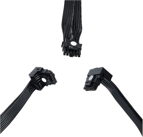 كابل طاقة PCIE5.0 12VHPWR 8Pin إلى 16pin(12+4p) مستقيم أو زاوية الكوع لوحدة سلسلة RTX4000 RTX4080 RTX4090 (M) in Saudi Arabia