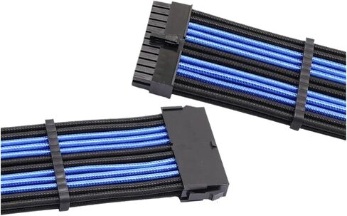 6 Pack Braided ATX Sleeved Cable Extension Kit for Power Supply Cable Kit, PSU Connectors, 24 Pin, 8 Pin, 6 Pin 4 + 4 Pin(Red) in Saudi Arabia