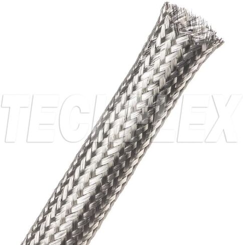 Techflex SSL الفولاذ المقاوم للصدأ XC تغطية كاملة معدنية مضفرة كم شبكي مرن قابل للتوسيع - 1 بوصة - 50 قدم in Saudi Arabia