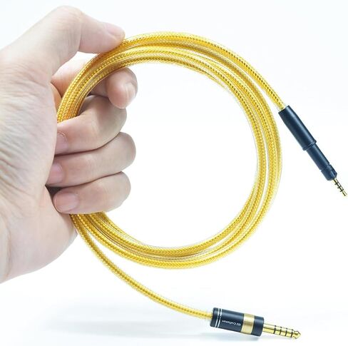 6N OFC Silver-Plated with Metal Shielding Layer 4.4mm 3.5mm Headphone Upgrade Cable for SENNHEISER HD 599 HD 560S HD 505 HD 569 HD 599 SE HD 550 HD 400S HD 400 PRO (4.4mm Plug) in Saudi Arabia