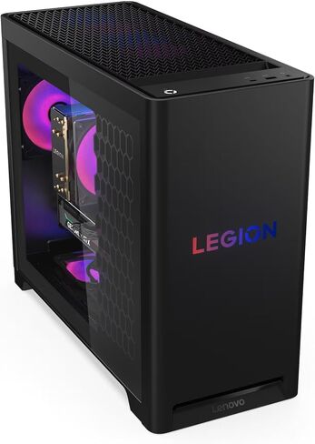 Lenovo 2025 Legion Tower 5 - T5 30AGB10 كمبيوتر ألعاب يعمل بالذكاء الاصطناعي مع معالج AMD Ryzen 7 7800X3D، وضمان 3 سنوات، ورسومات NVIDIA GeForce RTX 5070 Ti 16GB GDDR7، وذاكرة 32 جيجابايت، و1 تيرابايت SSD in Kuwait