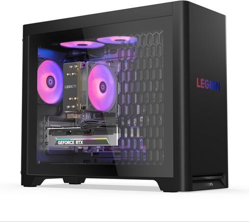 Lenovo 2025 Legion Tower 5 - T5 30AGB10 كمبيوتر ألعاب يعمل بالذكاء الاصطناعي مع معالج AMD Ryzen 7 7800X3D، وضمان 3 سنوات، ورسومات NVIDIA GeForce RTX 5070 Ti 16GB GDDR7، وذاكرة 32 جيجابايت، و1 تيرابايت SSD in Kuwait
