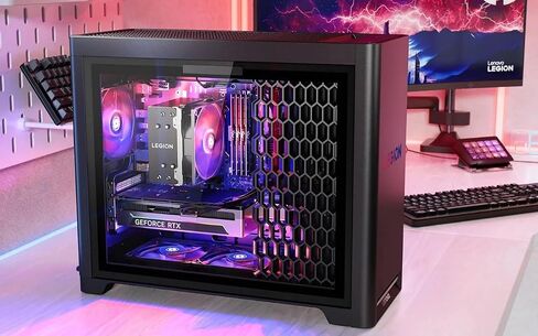 Lenovo 2025 Legion Tower 5 - T5 30AGB10 كمبيوتر ألعاب يعمل بالذكاء الاصطناعي مع معالج AMD Ryzen 7 7800X3D، وضمان 3 سنوات، ورسومات NVIDIA GeForce RTX 5070 Ti 16GB GDDR7، وذاكرة 32 جيجابايت، و1 تيرابايت SSD in Kuwait