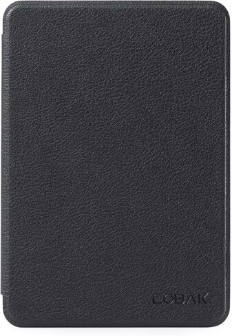 CoBak Case for All New 6 Inch E-Reader 2024 and 2022 (11 Generation) - PU Leather Smart Cover, Auto Sleep and Wake, not Compatible with Kobo Clara.Black Pebbled in Saudi Arabia